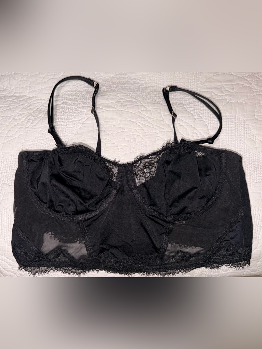 Auden Black Lace Underwire Bustier